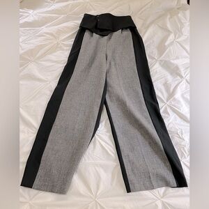 Stylish Black and Gray Women's Pants Size S